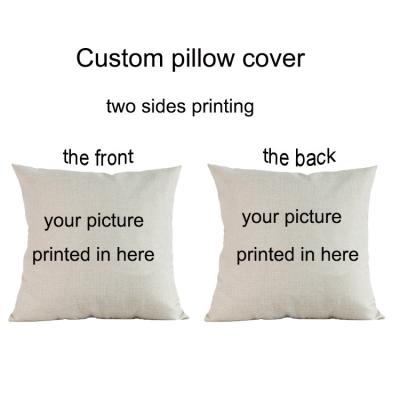 China PORTABLE custom double-sided printed custom cushion for home decoration pillow, customized size, copy your picture name LOGO for sale