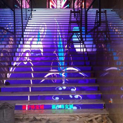 China Shopping Mall Square Video Media Store Staircase Led Display Ladder for sale