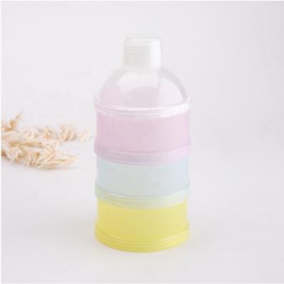 China BPA PP Free Customized LOGO Cheap 3 Layered Plastic Milk Powder Container for sale