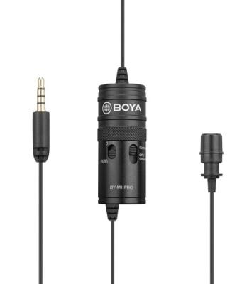 China USB Microphone Boya By-m1 Pro Audio Recording Lapel Microphone Wired Recording Portable Lightweight for sale