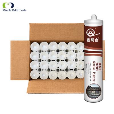 China High Flexibility Window Structural Adhesive MH988 Acid Sealant 300ml for sale