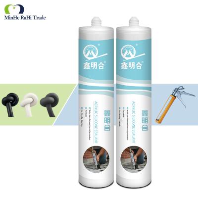 China 280ml Cartridge Tube Acrylic Sealant Clear Bathroom Caulk Grouting Joints Anti Fungal for sale