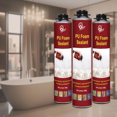 China Construction MH PU Foam One Component Spray Foam Expanding White Polyurethane Pu Foam for sale