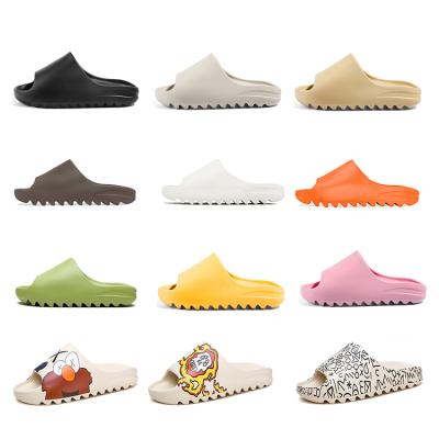 China Original Cheap Designer Inspired Luxury Colorful Custom Logo Yeezy Slides Women Men Yezzy Slide Size 46 Lightweight Unisex Slippers Shoes for sale