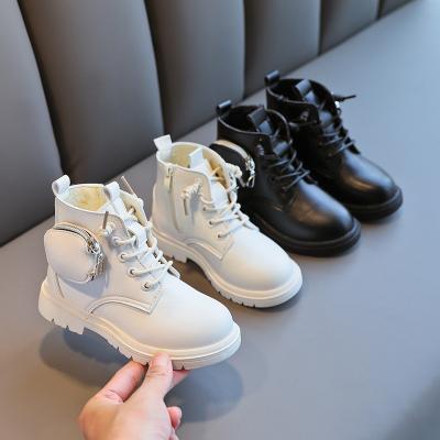 China Fashion Children's Cute Solid Boots Mini Boots With Bags Breathable Children's Sports Shoes for sale