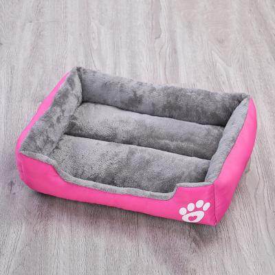 China Large Breathable Washable Luxury Plush Cat Orthopedic Dog Bed for sale