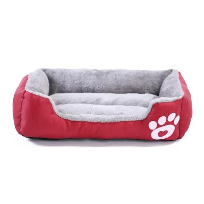 China China Breathable Convenience Winter Warm Fabric Class Fluffy Durable Luxury Pet Bed for sale