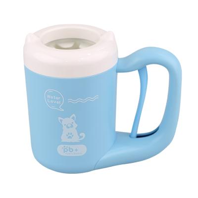 China Custom Outdoor Portable Dog Pet Paw Washing Remover Cup Plastic Foot Seal Stocked for sale