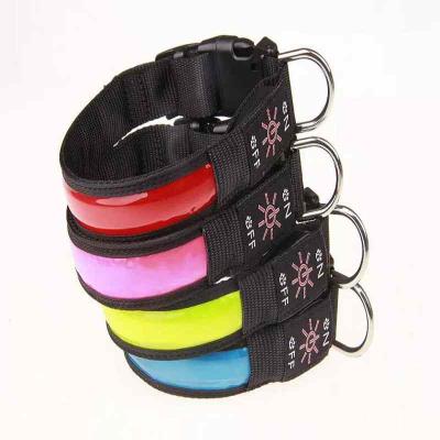 China Sustainable Dog Products Perfect Optical Fibers Forming Adjustable Stylish Pet Collars for sale