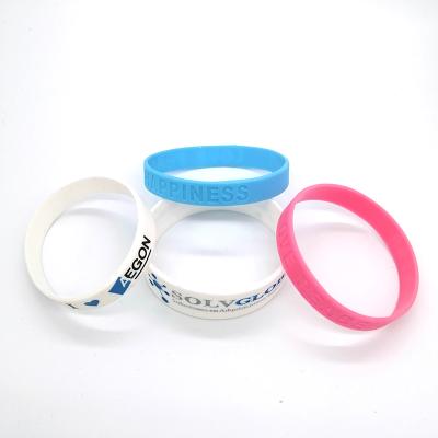 China China Custom Personalized Adjustable Silicone Wristbands Eco - Friendly Wristband for sale