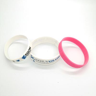 China China Promotional Rubber Wristband Highly Customized Custom Silicon Wristband Silicone Wristband for sale