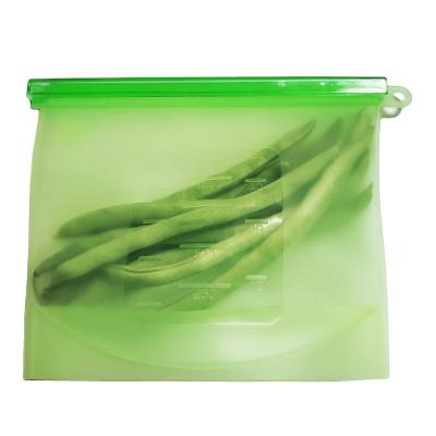 China Viable BPA Free 500ml 1000ml 1500ml Food Grade Silicone Storage Reusable Bag With Food for sale