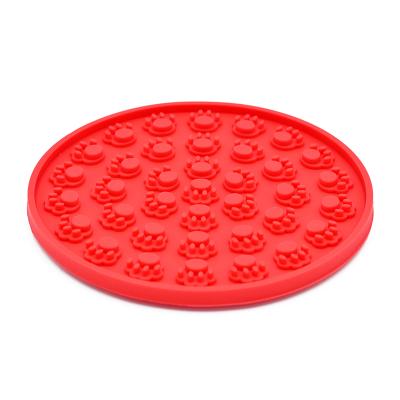 China China Popular Silicone Mat Pet Dog Lick Pad Even Pet Sucker Bowl For Bathing for sale