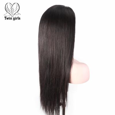 China Wholesale HD Natural Silky Straight Wave 1B Color Straiht Black Hair Lace Frontal 13x4 Wig For Black Women for sale