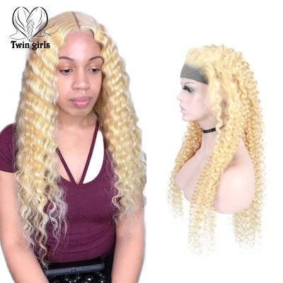 China Brazilian Thin Swiss Hair 103 Hd Lace Wig Full Lace Wig Hd Raw European Natural Cuticle Aligned Human Hair 613 Blonde for sale