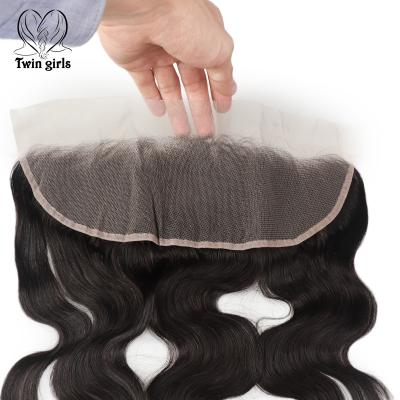 China 100% Hair Water Wave 13*4 Lace Frontal Closure Manufacturer Transparent 13*4 Swiss Lace Frontal Wavy Swiss Virgin Hair Body Closure Wavy Hair Body Closure for sale