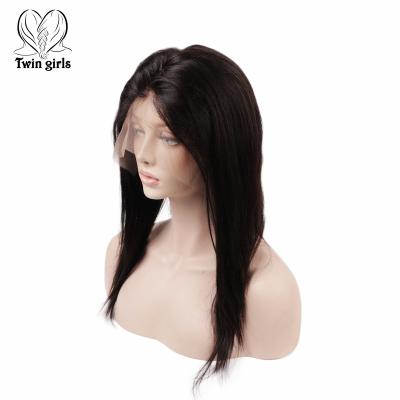 China Factory Supply Silky Straight Lace Wig Nature Wave Lace Top Strairght Hair Hand Made Wigs 12 14 16 18 20 22 24 26 Inches Available for sale