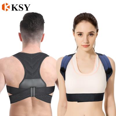 China Comfortable Adjustable Back Posture Corrector Belt Shoulder Brace Clavicle Support Upper Back Posture Corrector for sale