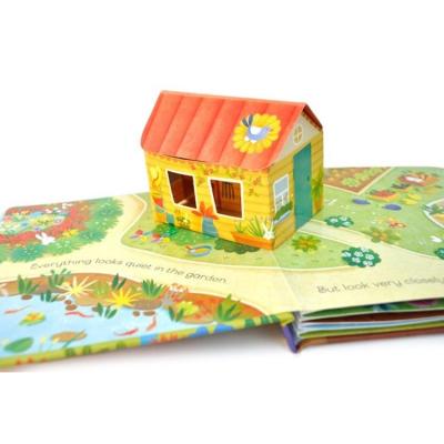 China paper & Custom Baby Kids Story 3D Cardboard Hardcover Book Pop Up Book Printing Service for sale