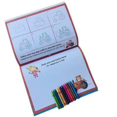 China High Quality Developing Intelligence Kids Coloring Book Custom Drawing Book With Pencil Printing Service for sale