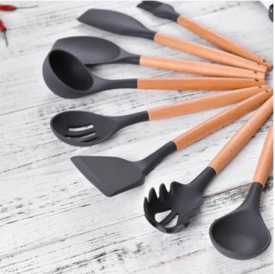 China Traditional Kitchen Utensil Set Non-Stick Silicone Tool Kit Spatula Cookware Cookware Kitchen Accessories Baking Tools for sale