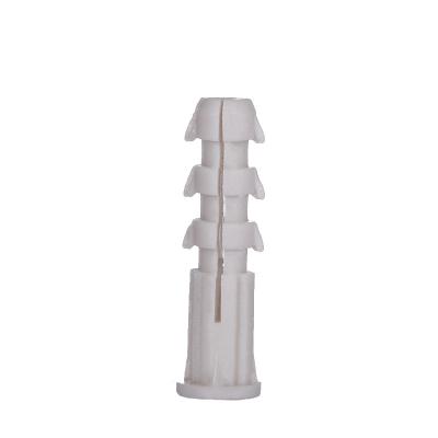 China Installation Plastic-PE Material Brick Wall Anchors Customized Ribbed Lightweight Plastic Anchors for sale