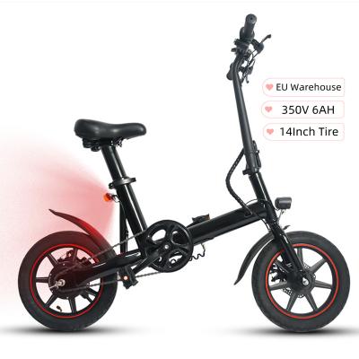 China Popular EU Warehouse 14Inch Aluminum Alloy Tires 350W Foldable Electric Bike E-Bike Electric Bicycle For Adult for sale