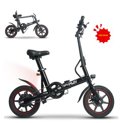 China 2022 New Design Aluminum Alloy 14Inch Factory Price Fast Folding Electric Bike Ebike Electric Bicycle For Adult for sale