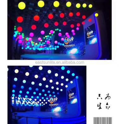 China professional lighting equipment RGBled lift ball dmx winches led kinetic sphere ball lighting ES-L28 for sale