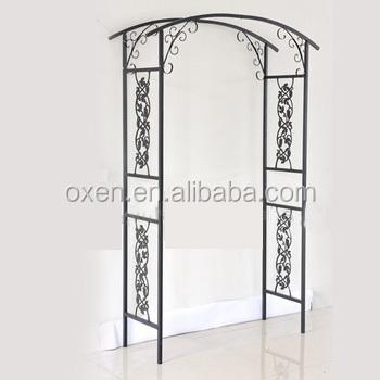 China Easily Assembled Outdoor Metal Garden Trellis / Metal Frame Arch Pergola for sale