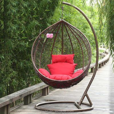 China Eco - Friendly Egg Pod Wicker Two Seat Hammock Hanging Swing Chair for sale