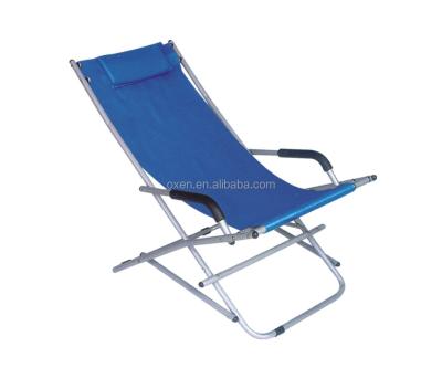 China The chair can with armrests adjustable chair camping chair pillow and folding outdoor picnic bed chair for sale