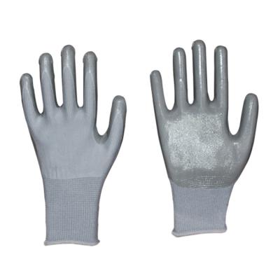 China Construction Highly Recommended Industrial Smooth Nitrile Coated Gloves for sale