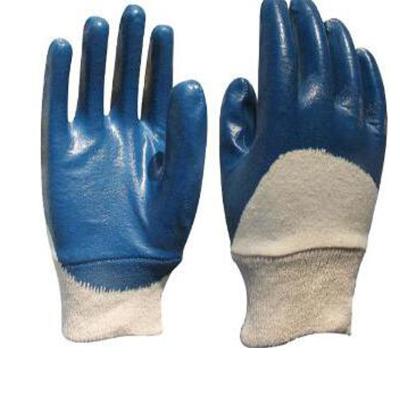 China Construction Direct Sales Cheap Price Thin Cotton Nitrile Work Gloves for sale