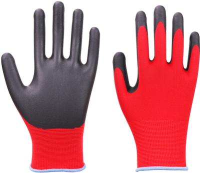 China Custom Construction Promotion Polyester Material PU Coated Gloves for sale