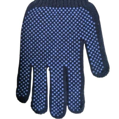 China Hands protection for working wholesale customized 10g poly cotton with breathable back and PVC dots medium size work gloves for sale