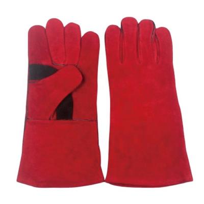 China Hands Protection For Working 14 Inch Work Leather Welding Gloves With Reinforced Full Palm for sale