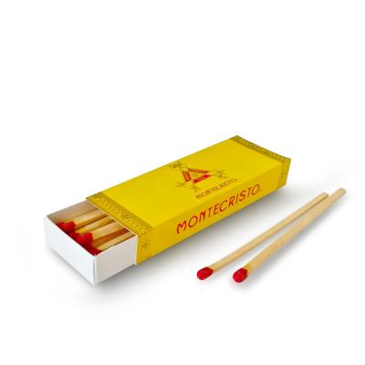 China Promotion/Hotel/Advertising/Lighting Safety Cigar Matches Customize Box Special Matches Wooden Color Matches for sale