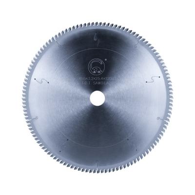 중국 Aluminum Profile Cutting 18 X120t Cutting Disc Aluminum TCT Saw Blade Body Original Steel Box External Long Color 판매용