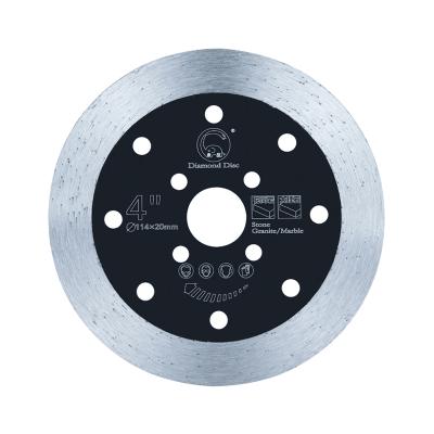 China Cutting Machine Tools Granite Turbo 4inch Turbo Wet Dry Quiet Diamond Cutting Disc Tile Cutter Thin Saw Blade en venta