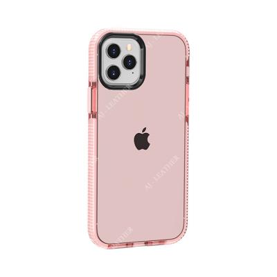 China Caixas protetoras transparentes do TPE Iphone11 Smartphone do rosa à venda