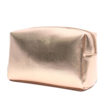 China Fashion Cosmetic Leather Golden Promotional Gifts Bags zu verkaufen