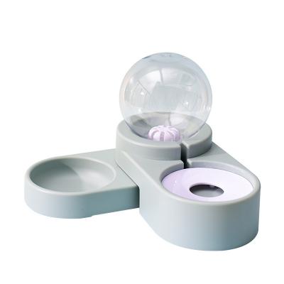 China Bubble automatic refilling water dispenser pet water drinking bowl factory direct cat double bowl for sale