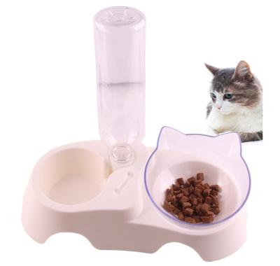 China Transparent Oblique Mouth Bowl , Protection Neck Pet Feeding Bowl for sale