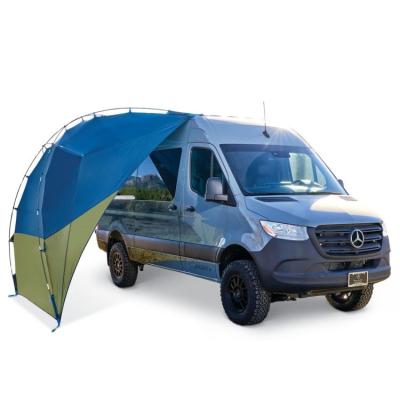 China Camouflage/Field Game High Quality Foldable Custom Logo Canvas Camping Tent Suv Car Awning Tent Side Open Heavy Duty Roof Top Tent For Camping for sale