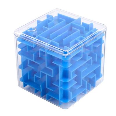 China New MC19 3d maze cube magic transparent six-face puzzle speed cube rolling ball game intelligent cubes maze kids toys zu verkaufen