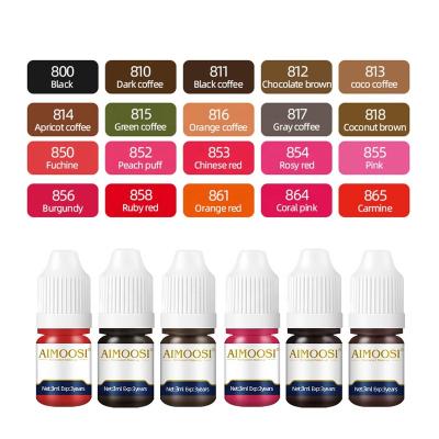 China 3ml Nano Pigment Milkly Colors For Semi Permanent MakeUp Sets Tint Eyebrow Eyeliner Lips Beauty Microblading Tattoo Ink Pigments zu verkaufen