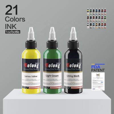 China 30ml 21 Colors Professional Tattoo Ink For Body Art Natural Plant Pigment Permanent Microblading Beauty Supplies zu verkaufen