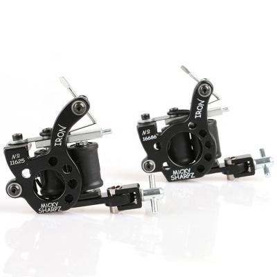 China Hot Sales Wire Cutting 10 Wrap Coils Tattoo Machine For Liner And Shader Black Color Iron Tattoo zu verkaufen