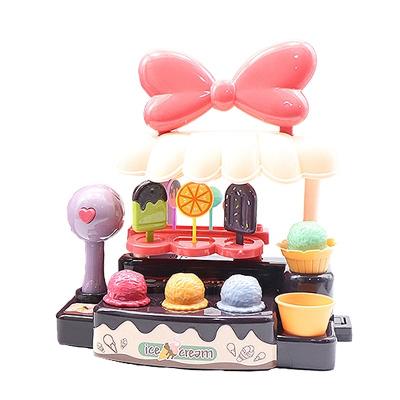 중국 Pretend to play with girl ice cream plastic desserts candy children's games kitchen toys 판매용